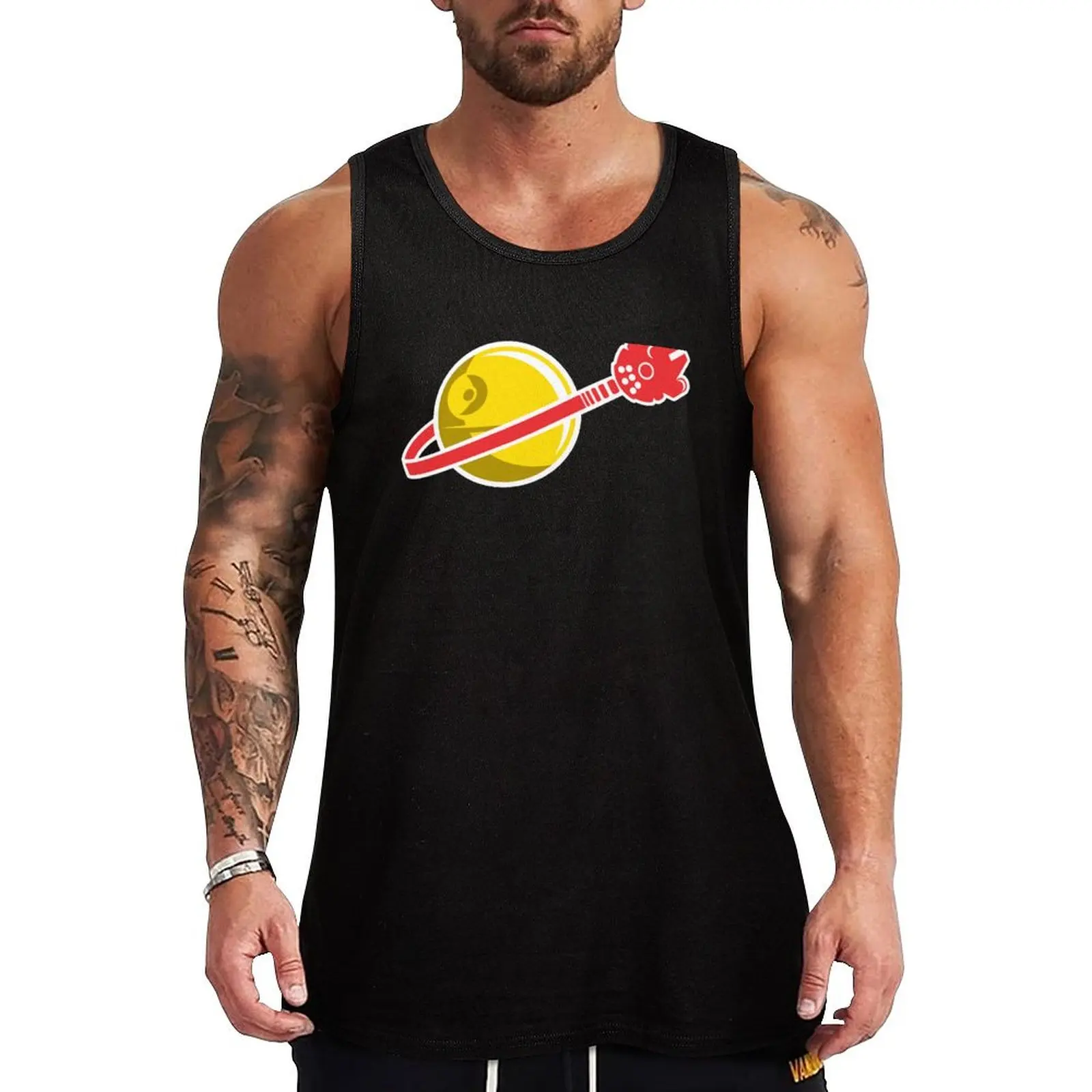 ROTJ - Spin On Classic Space Logo Tank Top summer Men's tops man vest