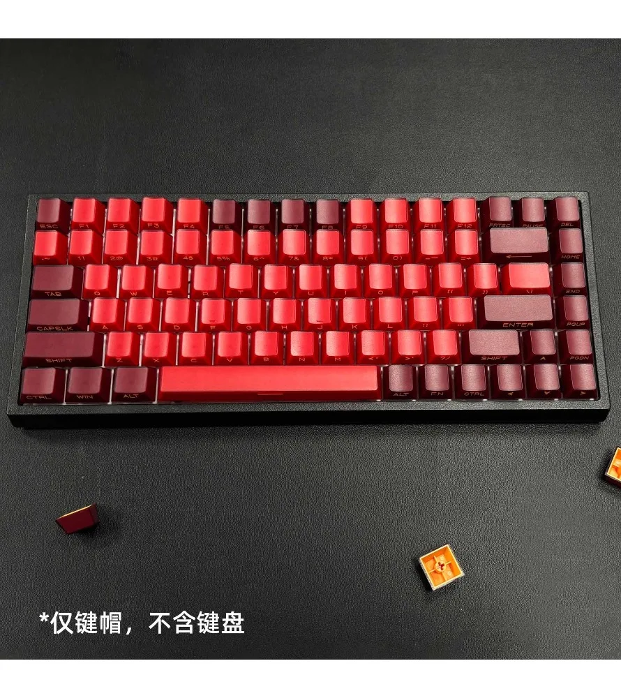 Keycap personality Original factory height adaptation Customized Meijia lion wooting Angela red keycap two-color double-layer
