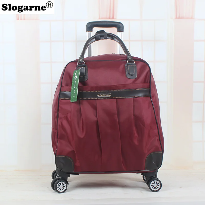 2025 新 4 輪トラバルバッグ女性防水旅行ダッフル男性オックスフォードローリング荷物女の子トロリー荷物ファッションスーツケース