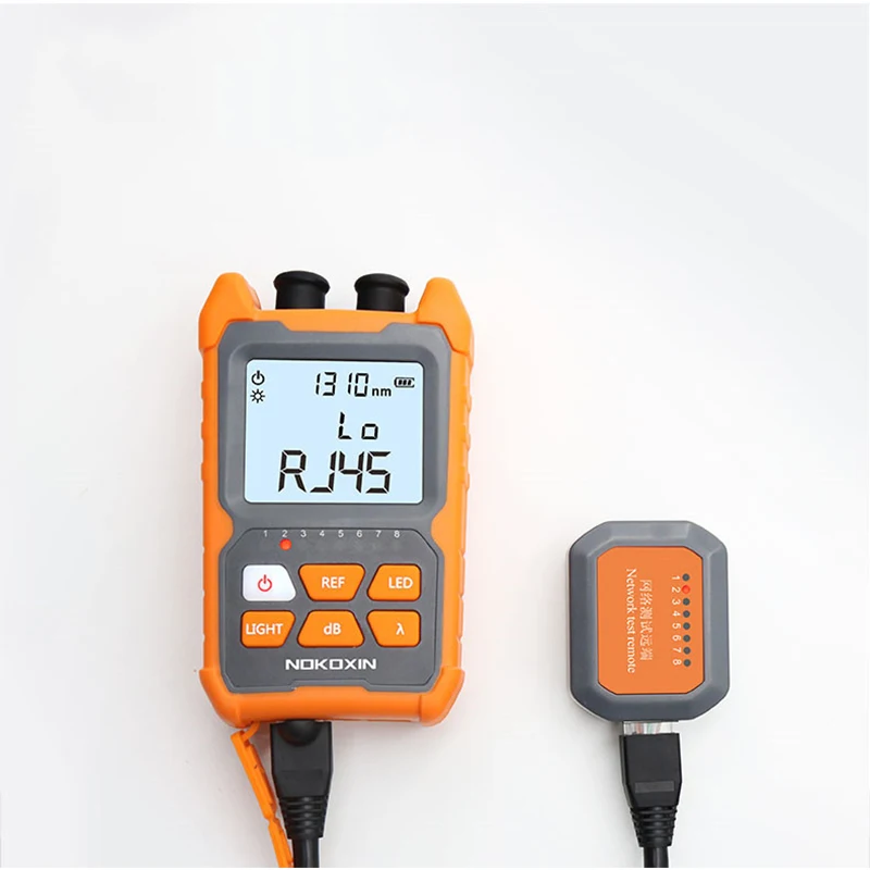 Imagem -05 - Ferramentas Optical Power Meter Cabo Tester Visual Fault Locator Caneta Laser Red Light Iluminação Led Rede Opm em 5km