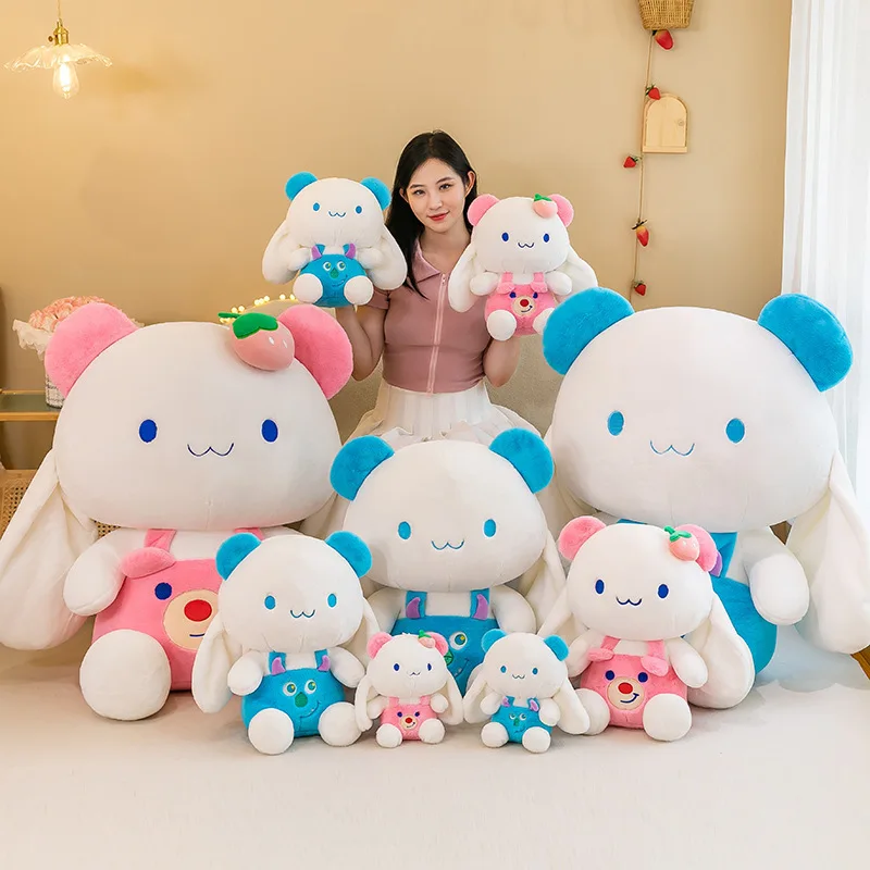 35-65cm sanrio cinnamoroll brinquedos de pelúcia travesseiro kawaii morango cinnamoroll boneca de pelúcia dos desenhos animados anime elf boneca de pelúcia presente das meninas