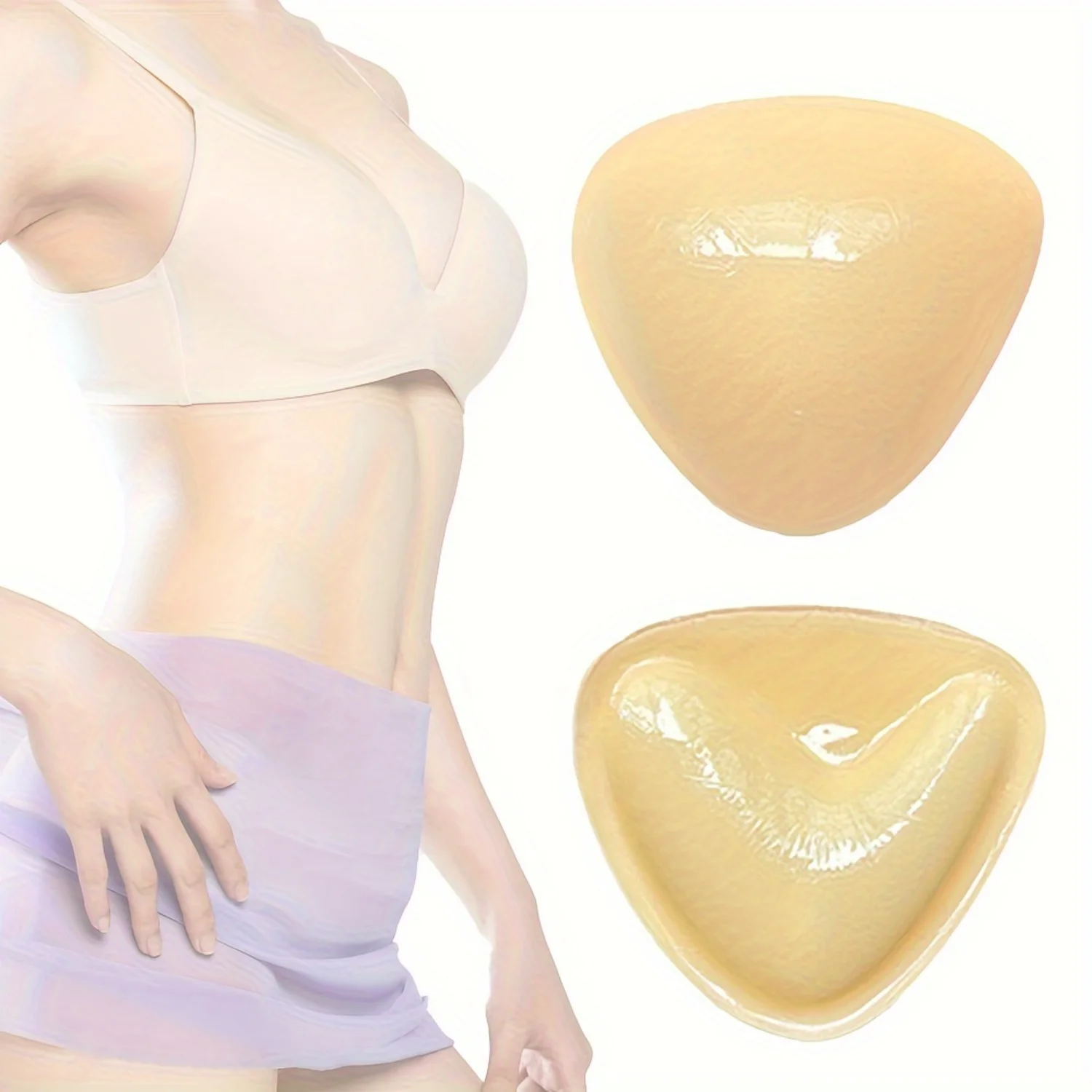 Reusable Silicone Nipple Covers, Strapless  Self-adhesive Breast Pasties, Size S and L, Women's Lingerie & Underwear Accessories