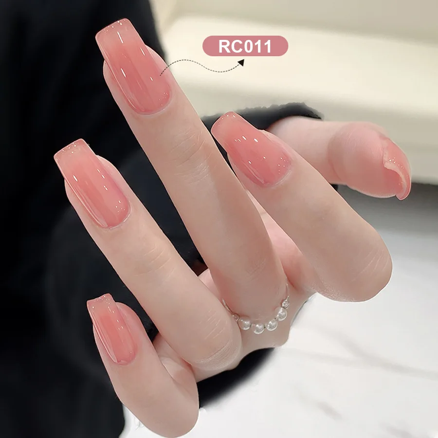 Nail polish glue, ice-transparent nude glue, brushed painted glue, basic versatile phototherapy nail glue, for nail salons