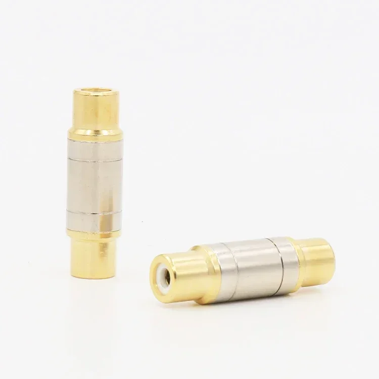 VRFP01 4-шт разъем RCA позолоченный прямой RCA гнездовой адаптер DIY аудио-видео кабель