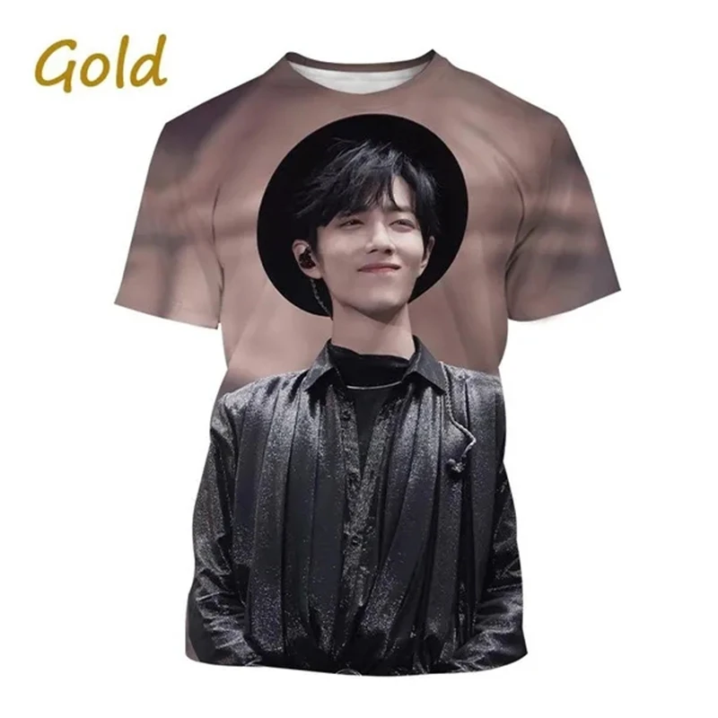 Summer Hot Sale Xiao Zhan 3D Print T-Shirt Outstanding Chinese Actor And Singer Style Street Casual Mens Womens T Shirt Tops Tee
