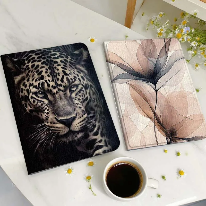 

Realistic Leopard Head Tablet Case For Huawei Honor MatePad MediaPad Air 5 6 7 11 V6 V7 V8 V9 X9 X8 T10 T10s C5e T5 Gift