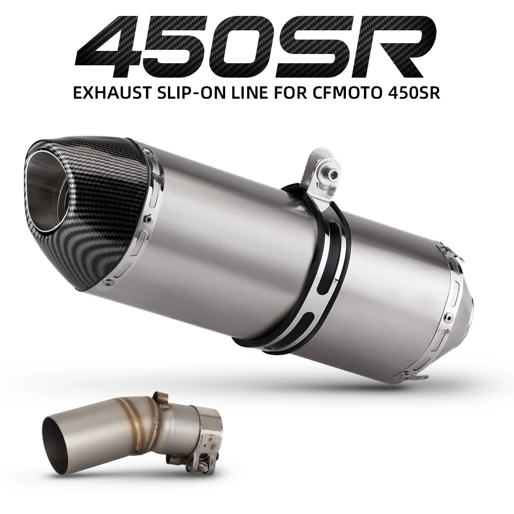 Motorcycle Exhaust Pipe Modification SLIP on Headers Tube Muffler for CF 450 450SR R77 with DB Killer Escape Accessory
