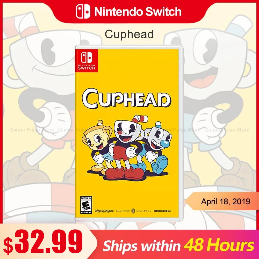 Cuphead Nintendo Switch Game Deals 100% Official Original Physical Game Card Arcade Action Platformer Genre for Switch OLED Lite