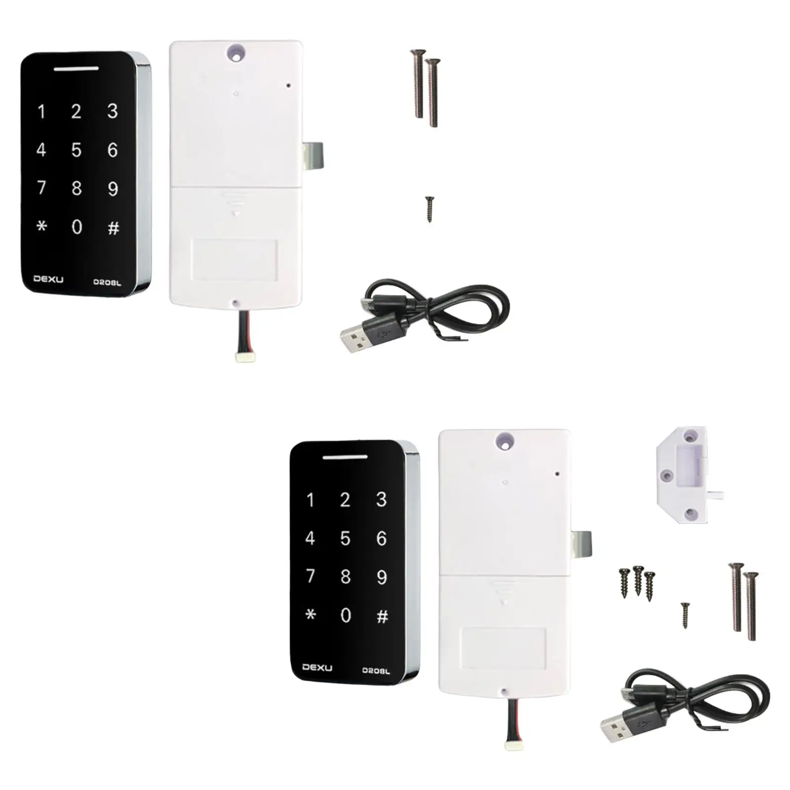 Smart Digital Password Lock Entry Touch Keypad Lock Wardrobe Coded Locker Electronic Cabinet Lock Kit for School Door Furniture