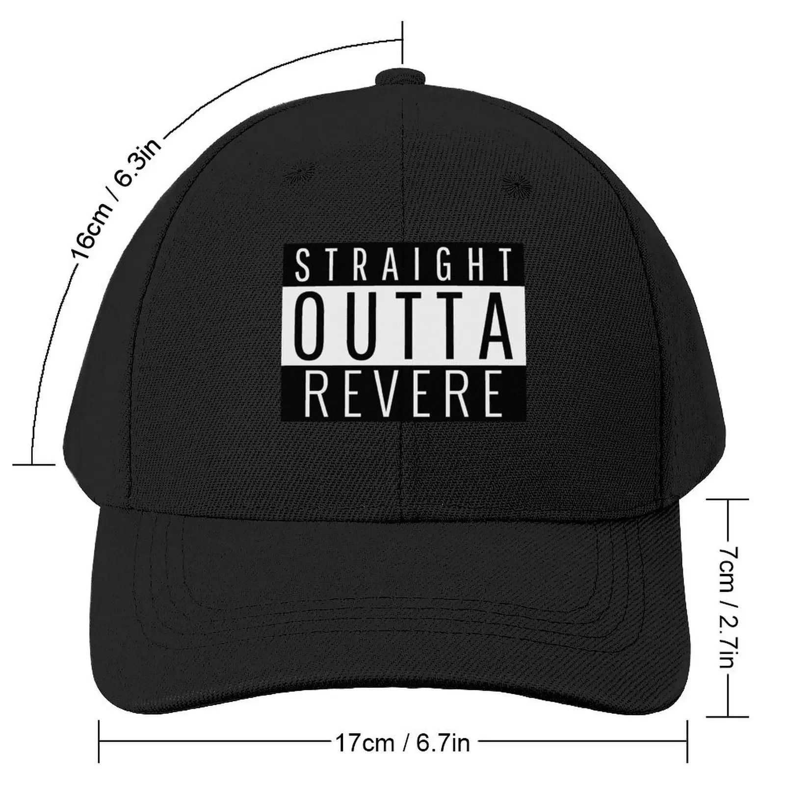 Straight Outta Revere MassachusettsCap Baseball Cap funny hat Fashion Beach New In Hat custom Hat Hats Woman Men's