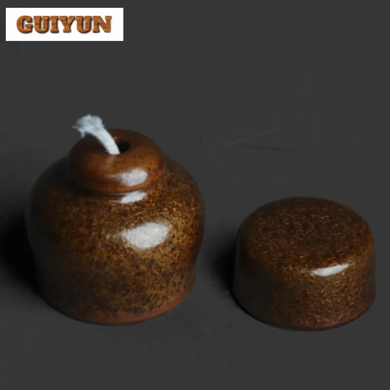 Kiln Fambe Gold Stone Glaze Ghee Alcohol Lamp Chinese Kung Fu Tea Ceremony Accessories Outdoors Household Boil Tea Tea Warmer
