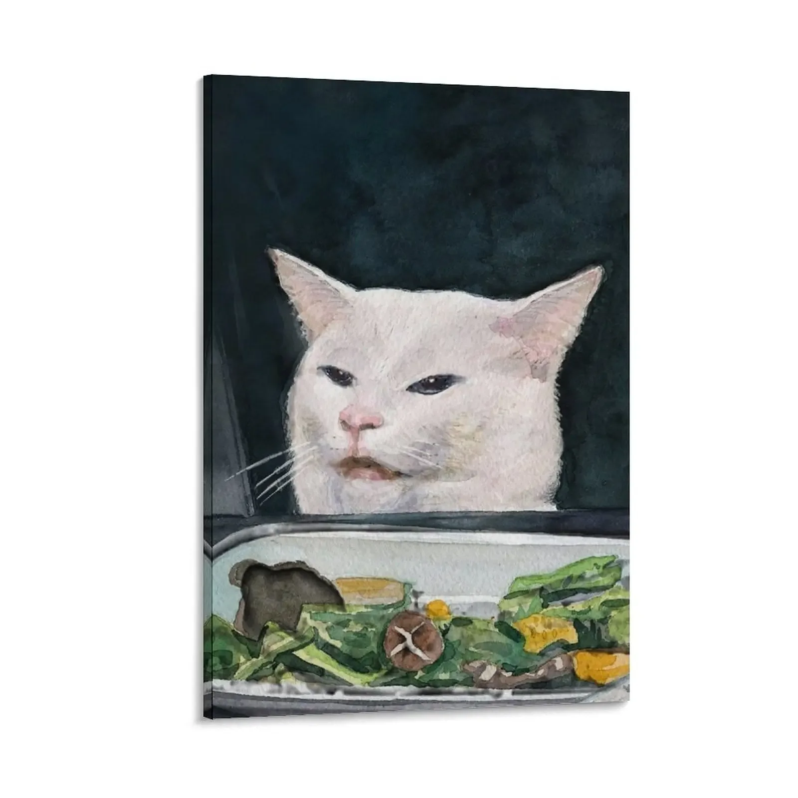 

Woman Yelling at Cat Meme-8 Canvas Painting home decoration luxury room decorations aesthetic bedrooms decorations
