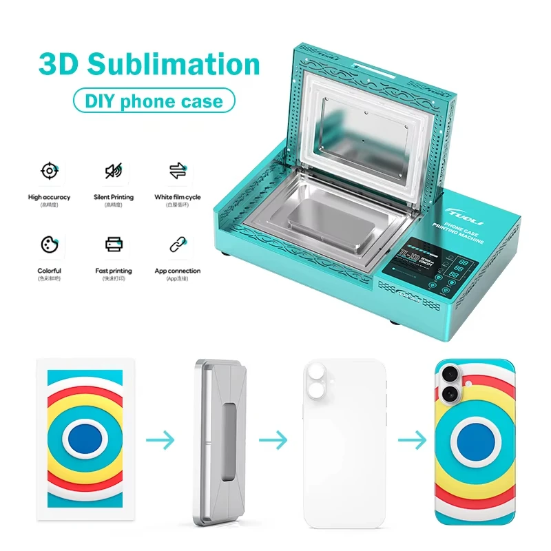 

TL-X9 Personalized Customized 3D Sublimation Phone Case Vacuum Thermal Transfer Mini Printer Heat Press Machine