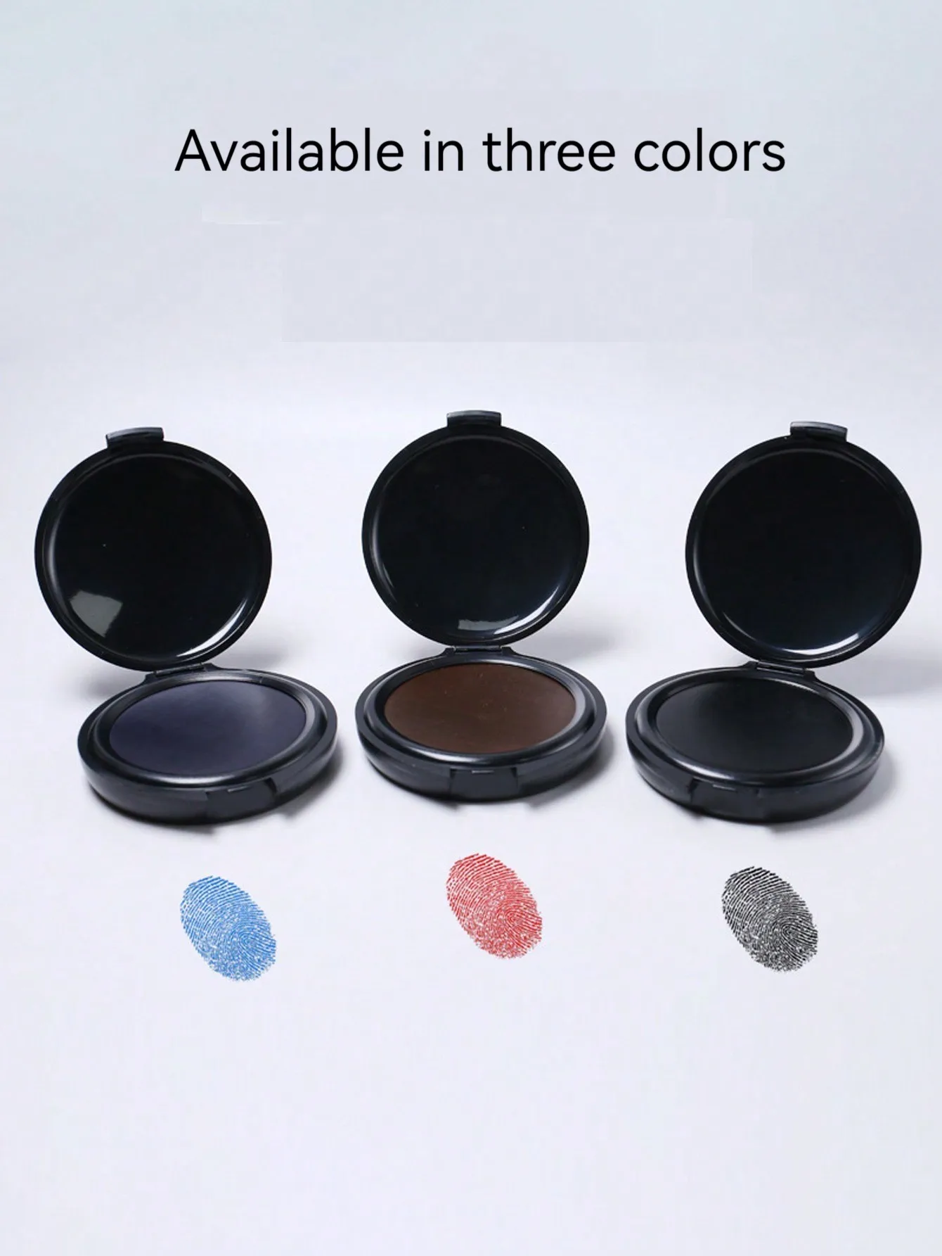 1 stücke Fingerprint Fingerprint Ink Pad Mini Schwarz Stempel Ink Pad Notar Liefert Identifikation Sicherheit ID Fingerprint