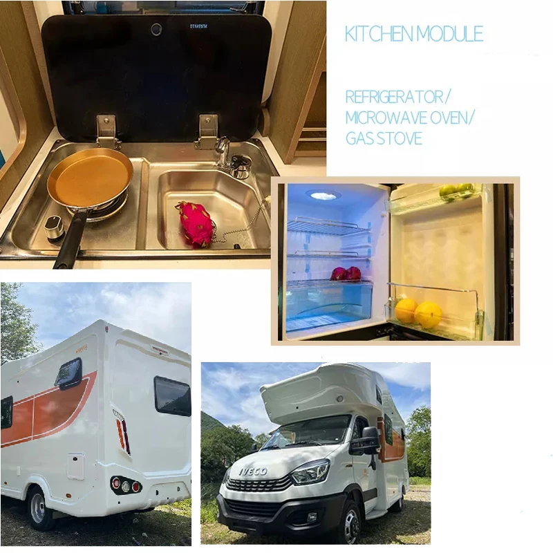 Estufa de Gas RV plegable multifuncional con fregadero, cocina de Gas, fregadero dos en uno, caravana oculta, estufa de una sola cabeza para exteriores