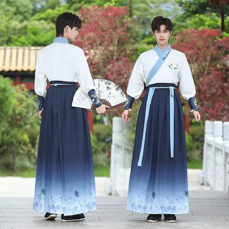 

Traditional Hanfu Dress Man Han Dynasty Costume Couple Chinese Ancient Swordsman Clothing Male Ancient Cosplay Costume Party