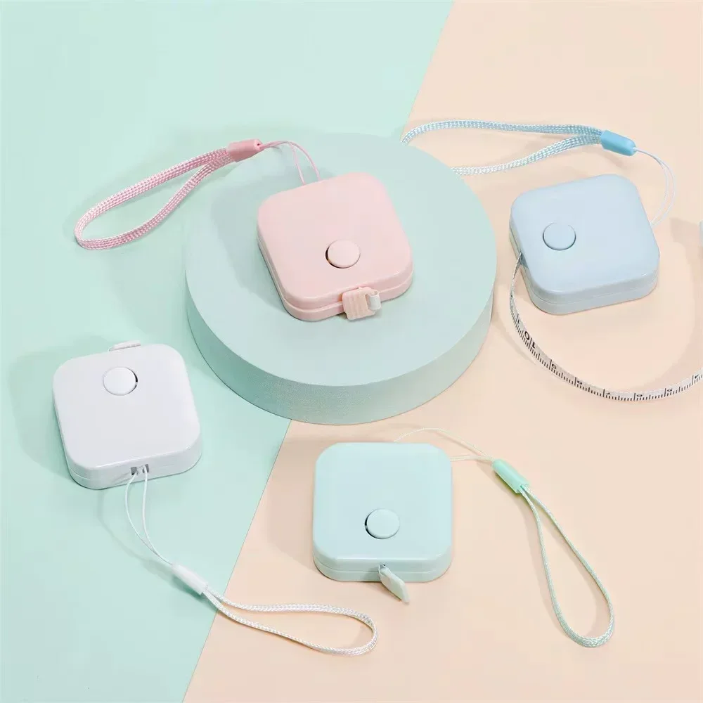 Ruban à mesurer en plastique Portable de 1.5m/60 pouces, ruban à mesurer rétractable pour la perte de poids, mesure médicale du corps, mesure des bijoux