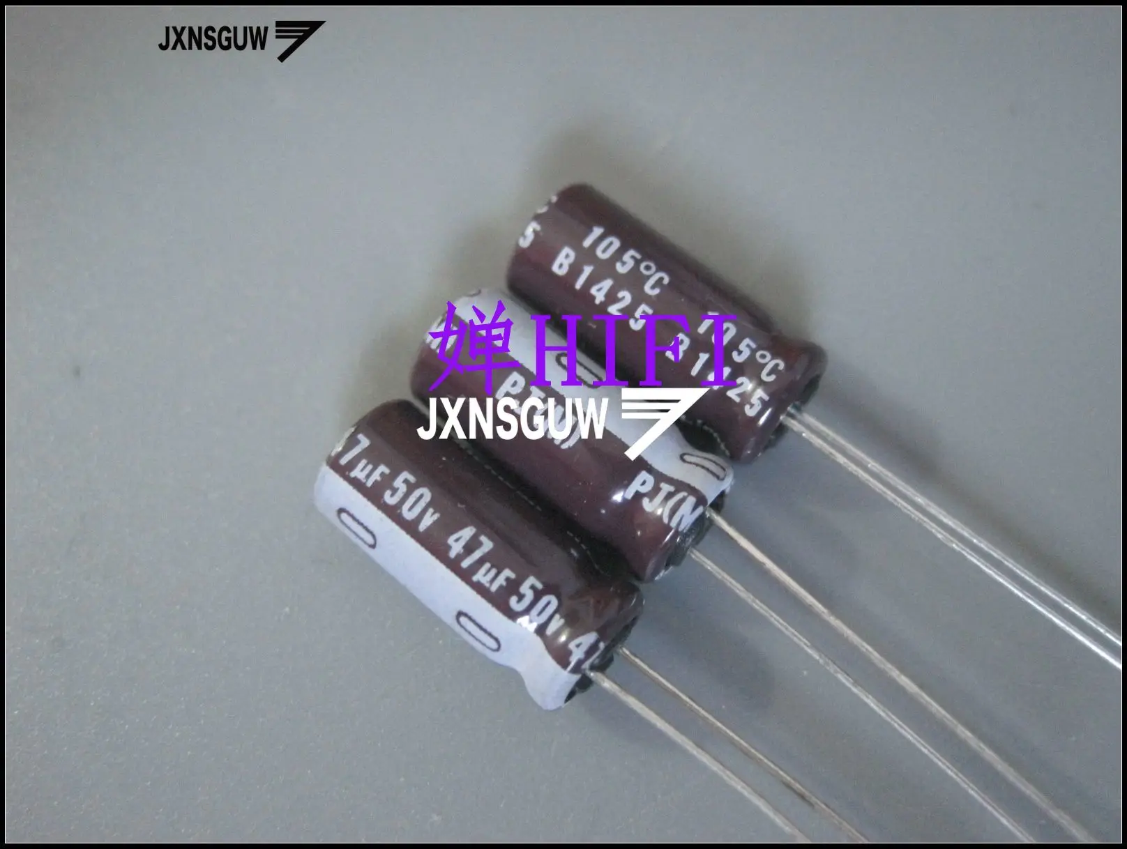 

20PCS NICHICON PJ 50V47UF 6X15MM 47UF 50V original audio Aluminum electrolytic capacitor 105 degrees 50uF/47V