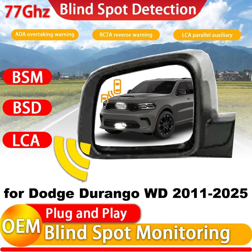 for Dodge Durango WD 2011-2025 OEM Blind Spot Assist Monitor Monitoring Detection BSM BSA BSD System 77Ghz Millimeter Wave Radar