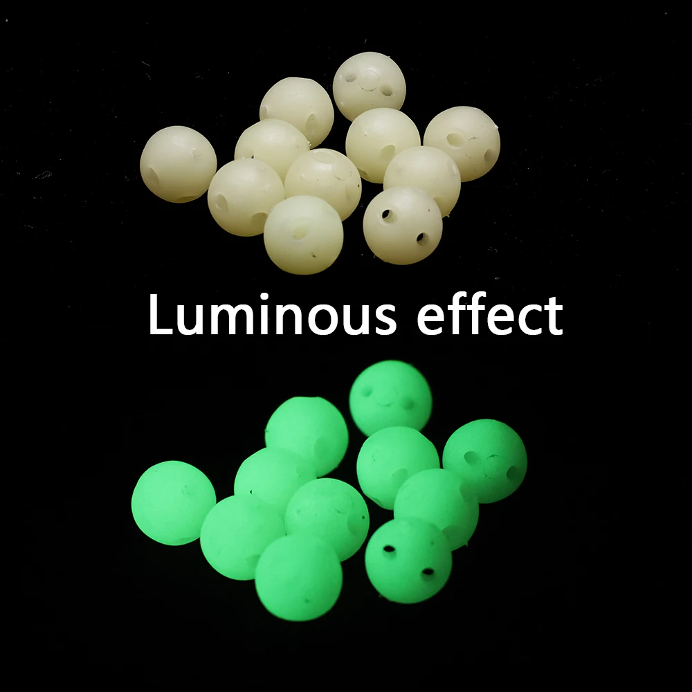 

100 шт. светящиеся крестообразные бусины для рыбалки, соединяющие основные и дополнительные линии, бусины для ночной приманки, аксессуары для крючков