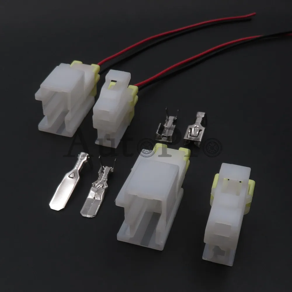 

1 Set 2 Hole 7123-6020 7122-6020 Automobile Socket Automotive Connector AC Assembly Female Male Plug With Pins
