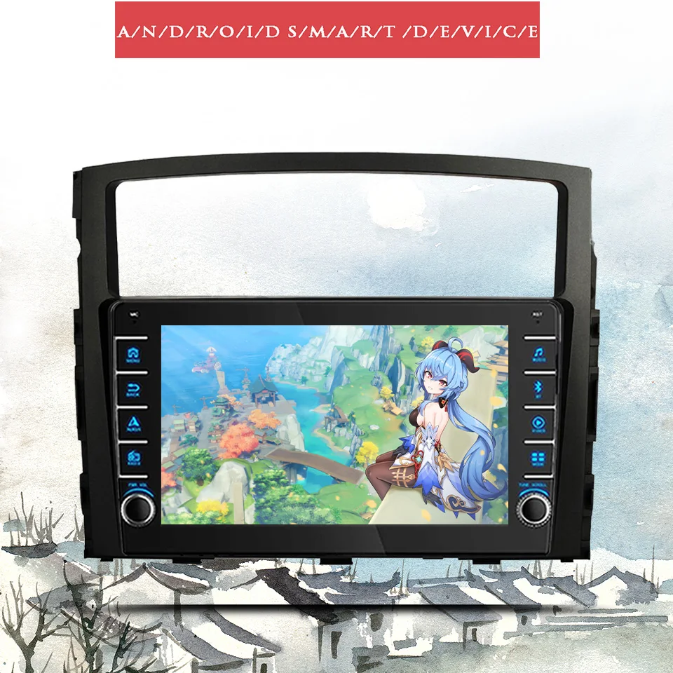 For Mitsubishi Pajero V80 2006 2014  Car Auto Video Music Player Gps Navi Monitor Tape PC Tablet Entertainment system 2din RDS