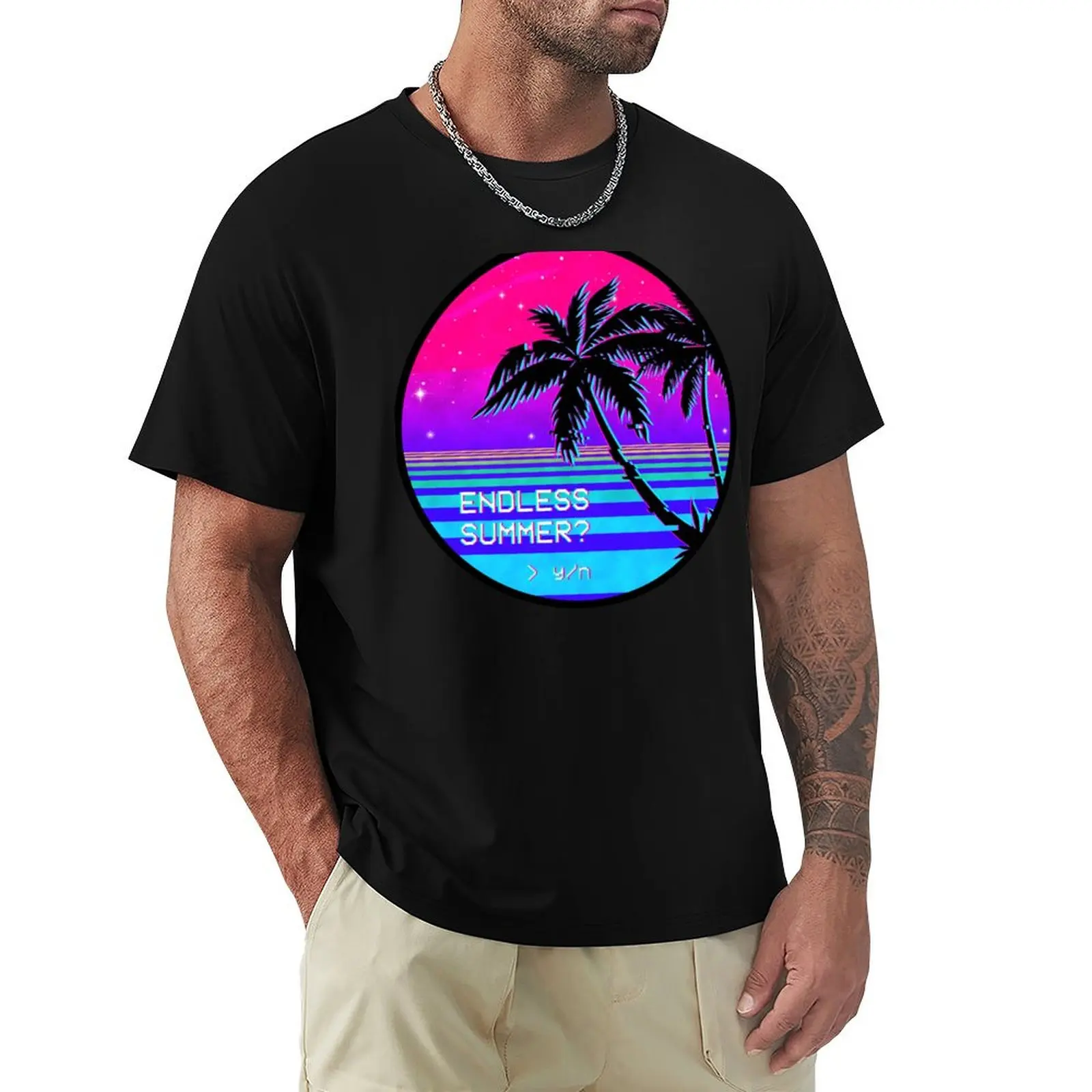 Endless Summer (Vaporwave) T-Shirt t shirts for man cotton soft T-Shirt