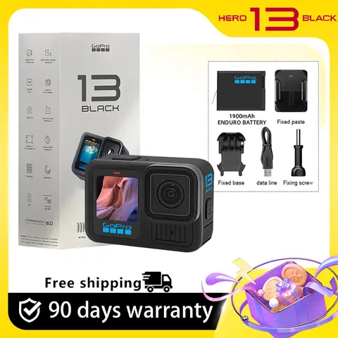 GoPro HERO13 Black Action Camera Go Pro 13 Anti Shake Cycling 5.3K Fotocamera montata su casco