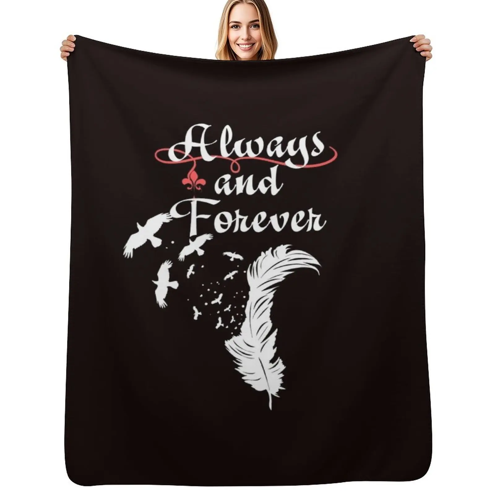 

Always and Forever. Throw Blanket bed plaid Plush Extra Large Throw Loose Blankets