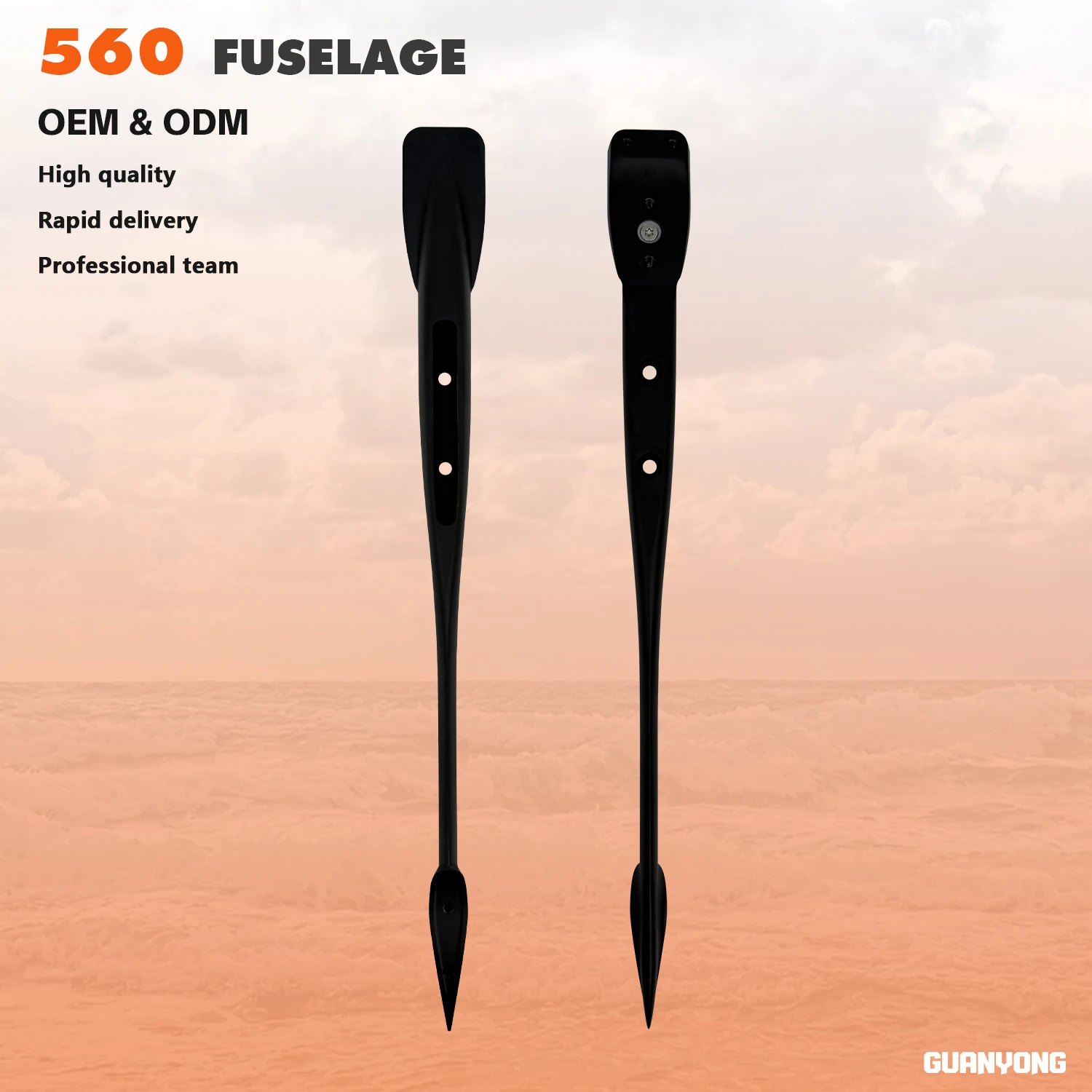 560mm Hydrofoil Fuselage Black Advance Sillyshort Surfing Accessories Foil Water Sport Wingfoil  Fuselage Surfboard