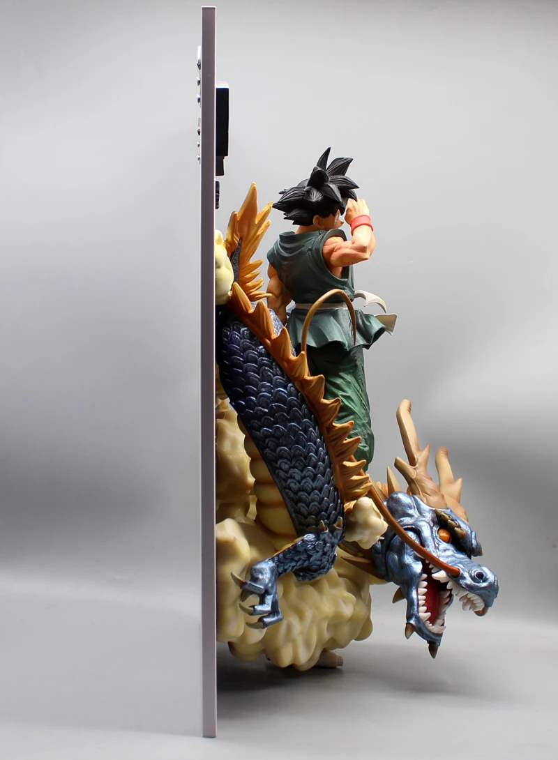 46cm Anime Dragon Ball Figure Divine Dragon Wukong Gk Action Figure Scene Model Large Figurine Room Ornament Collection Toy Gift