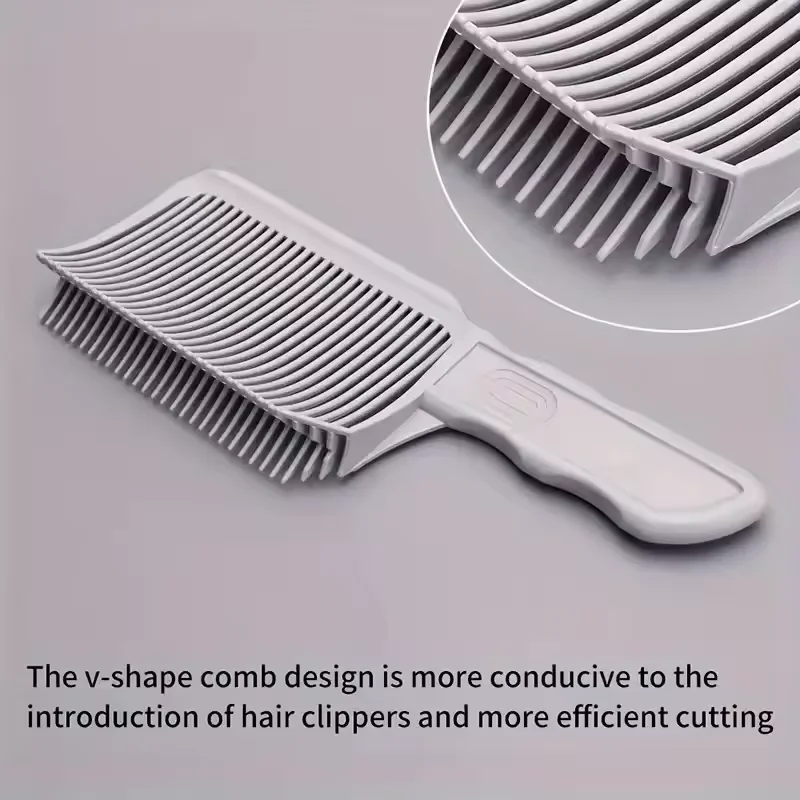 Haarschneidekämme für sanftes Haarverdunkeln, professioneller Friseur-Haarschneidekamm für flache Haarschnitte, Fading-Kamm, Salon-Styling-Werkzeug für Herren – Detail 7