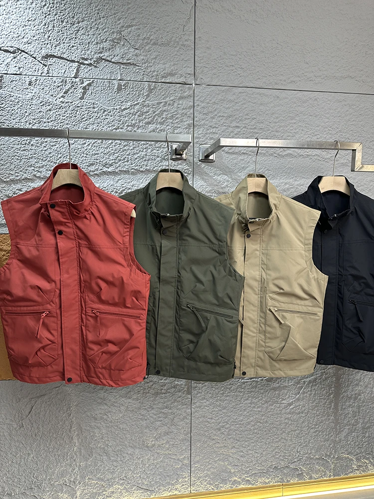 

Тактический жилет Jaet: Мужской свободный ветрозащитный водонепроницаемый жилет с множеством карманов, молодежный модный летний повседневный жилет