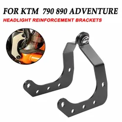 For KTM 790 890 Adventure 2018 2019 2020 2021 2022 2023 790 adv 890 adv Neck Brace Motorcycle Headlight Reinforcement Brackets