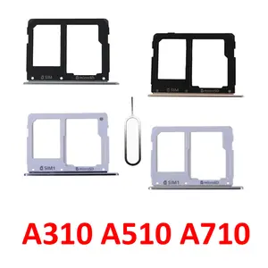 Bilashmart Samsung Galaxy A3 A5 A7 2016 A310 A510 A710 Phone Housing BackShell SIM Tray Adapter Micro SD Card Tray Holder