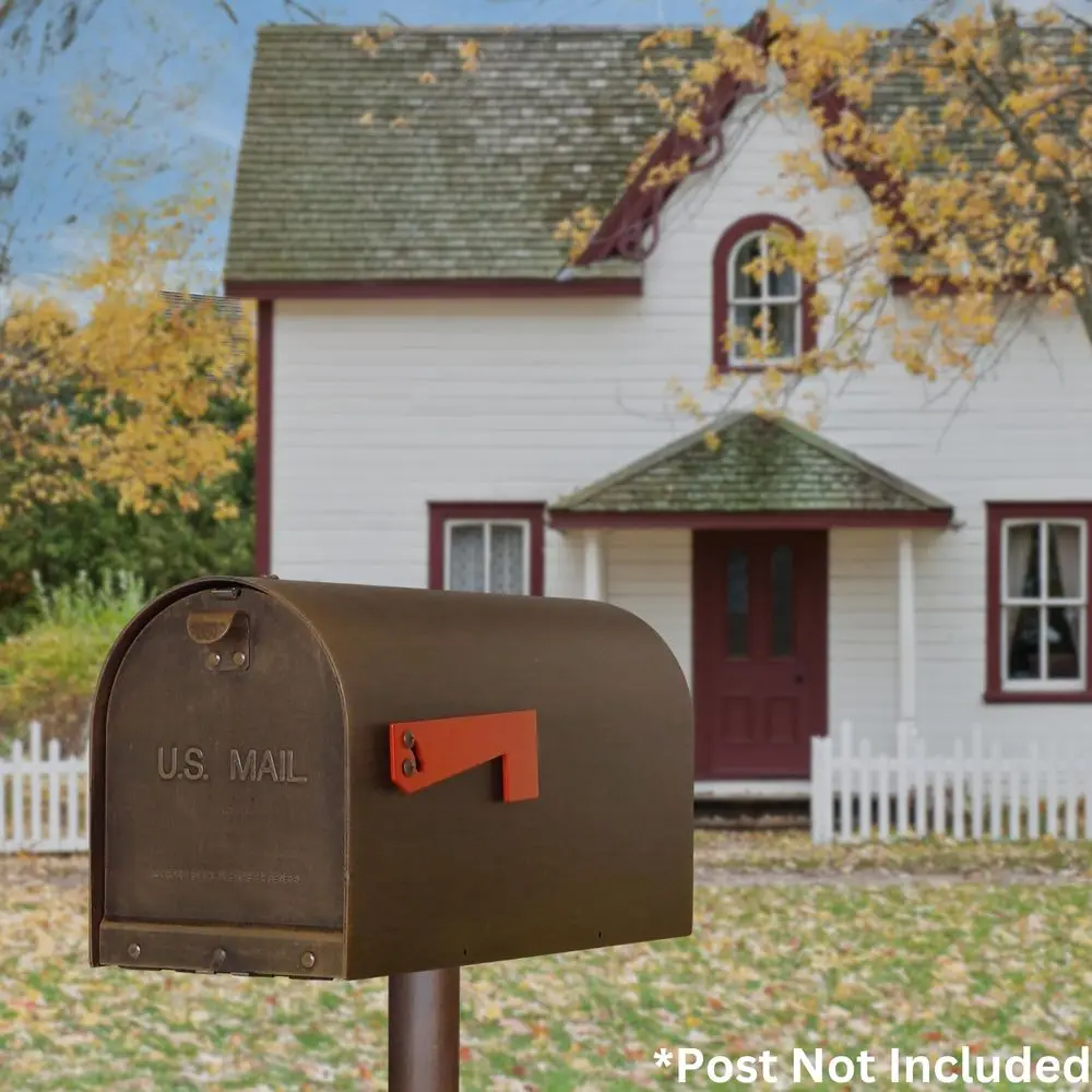 Lite Titan Aluminum Curbside Mailbox Copper Aluminum Mailbox for Post Mount SCH1016ACP