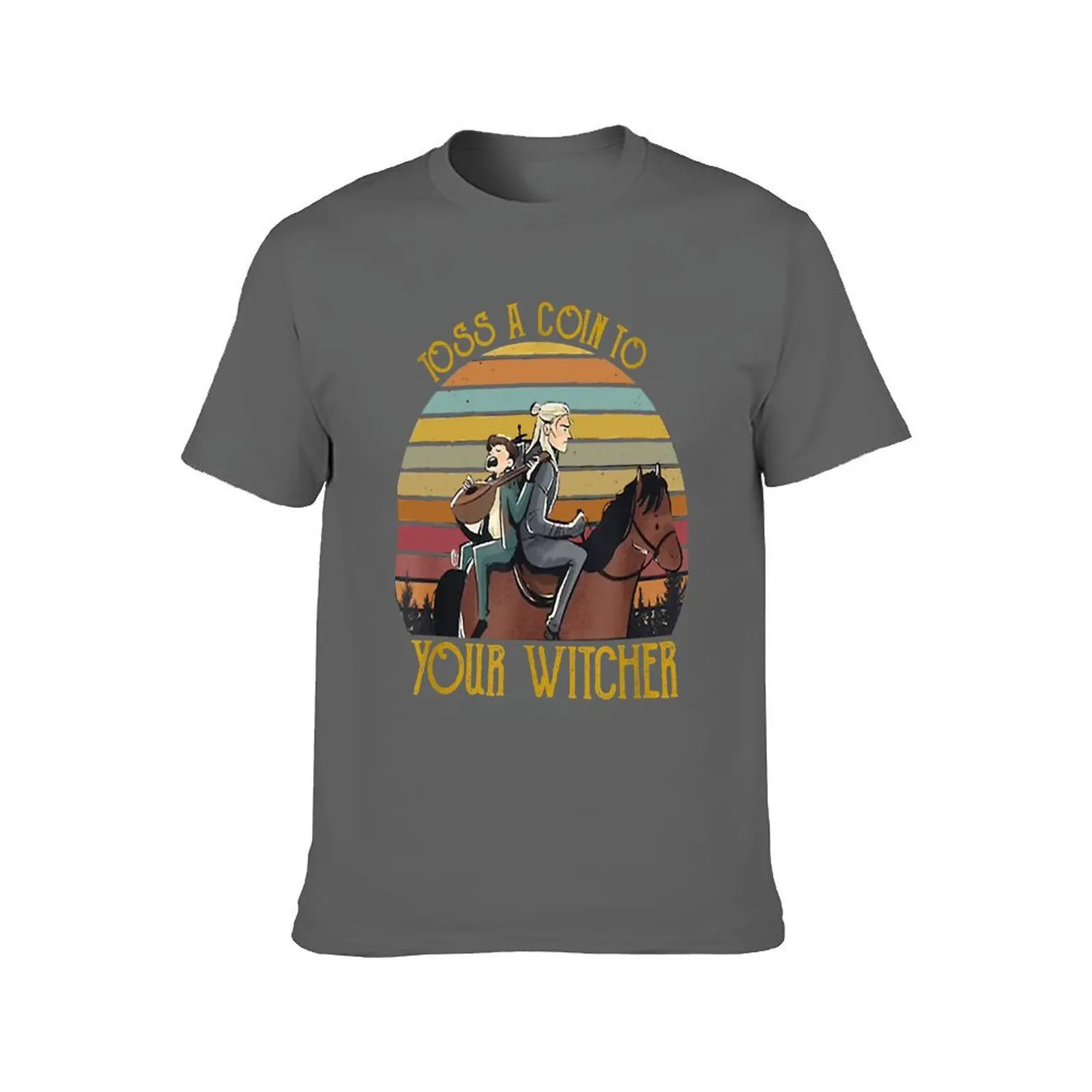 Toss A Coin To Your Witcher Retro Vintage T-Shirt t shirts for man graphic vintage mens graphic t shirts T-Shirt
