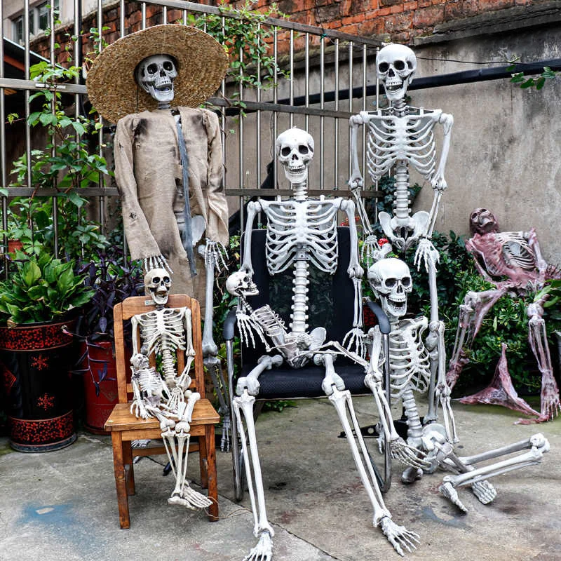 

Halloween decoration hanging ghost skull gauze grimace ghost house entrance horror prop ghost pendant courtyard decoration prop