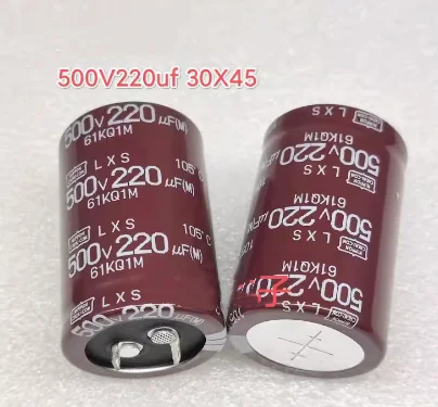 2pcs 500v 220uf 30x45mm Original New Audio Electrolytic Capacitor Radial