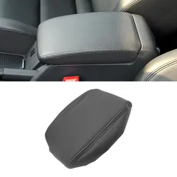 For VW Golf 6 2010 2011 2012 2013 PU Leather with Sponge Car Interior Center Console Lid Armrest Box Cover Protection Trim Black