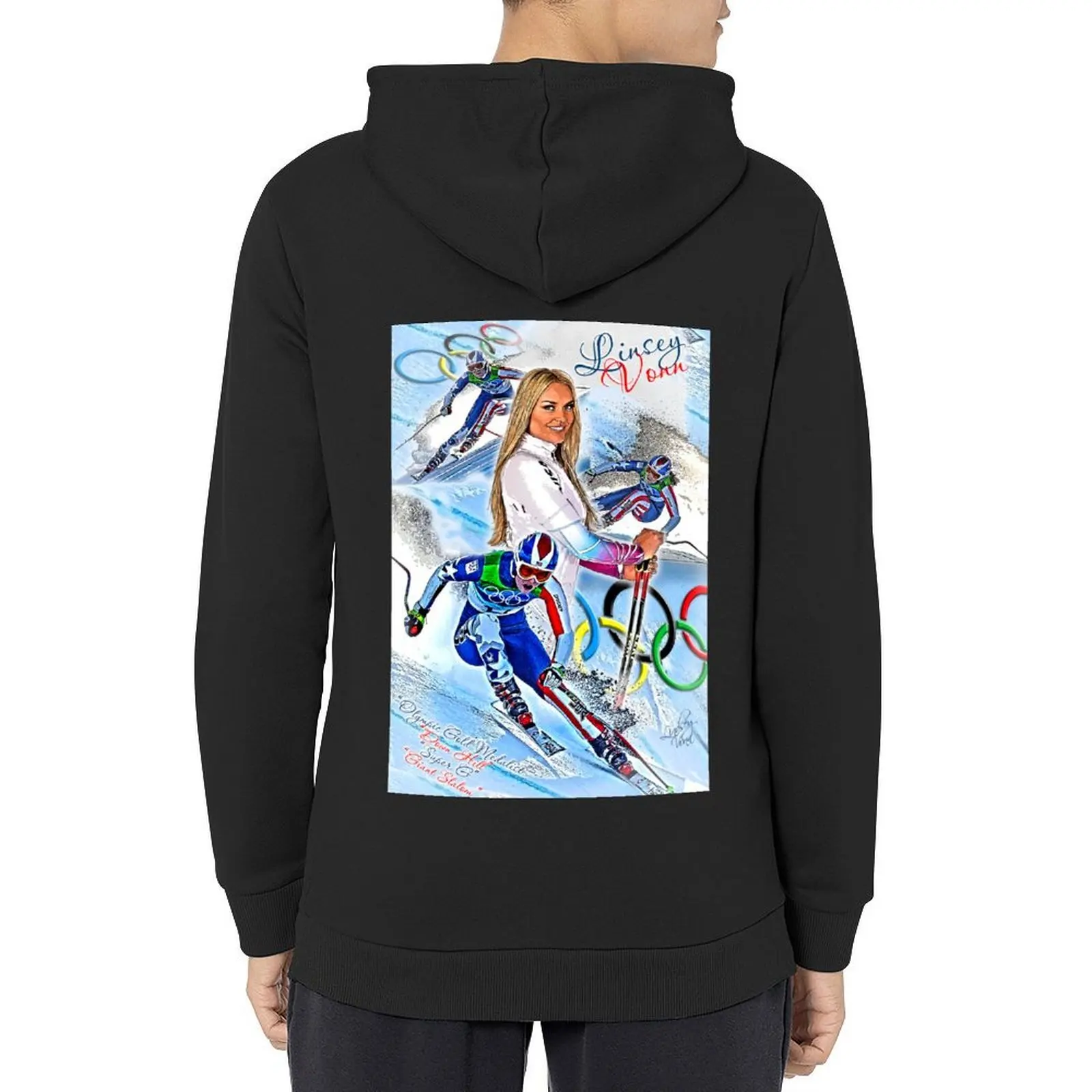 

Lindsey Vonn Tribute D-1 Shirt Hoodie autumn men's clothes men's coat autumn clothes tracksuit
