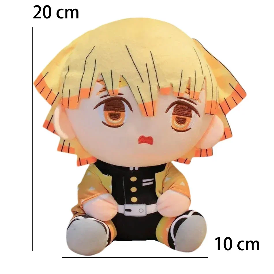 7 Stück 20 cm Dämon Sayaer Push Doll Tanjiro Nezuko Zenitsu Anime Film S Stofftier Dämonentöter: Kimetsu no Yaiba Game Pushie Figure Machine ds Technik ft
