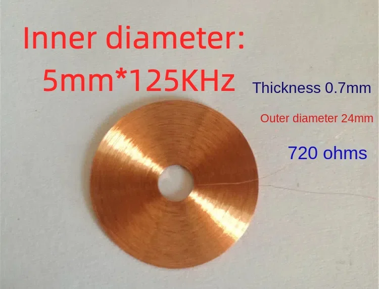 Inner diameter 5mm*125KHz self-adhesive coil access control coil card reader coil inductor coil