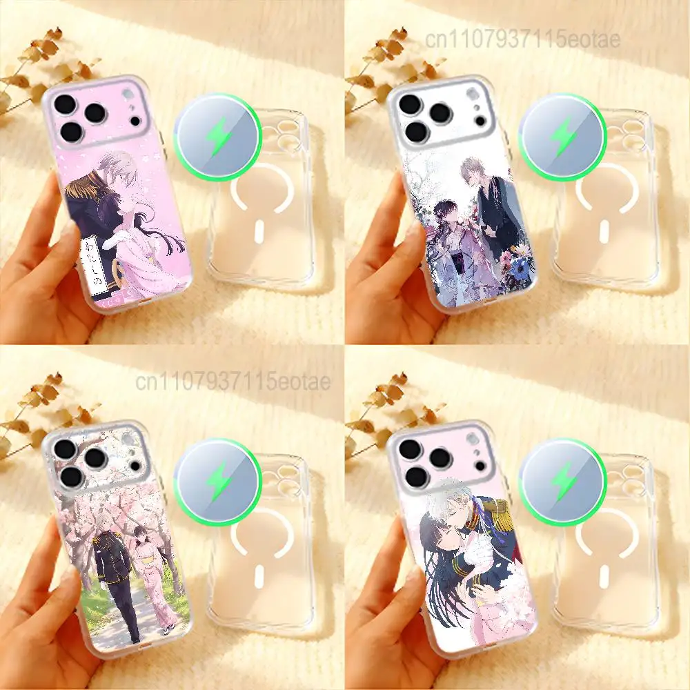 Anime My H-Happy M-Marriage Frosted Clear Magnetic Case for iPhone 17,16,15,14,13,12,11 Pro,Max,Plus,Mini,Air,E