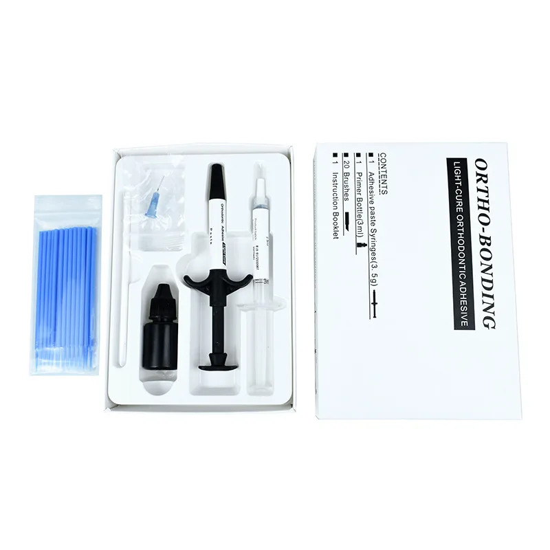 

Dental Braces Kit with Glue Ortho Bonding System Adhesive Light Cure Orthodontic Brackets Teeth Transbond Materiales