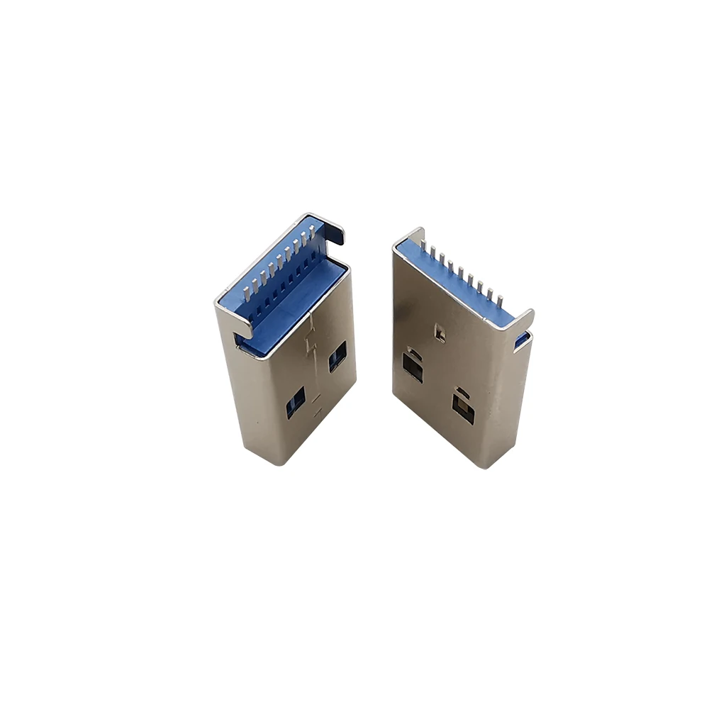 USB 3.0 Type A Male Plug 9 Pin Connector SMT SMD Soldering Type U-disk Drive Data Transmission Plugs Repair USB-A Adapter