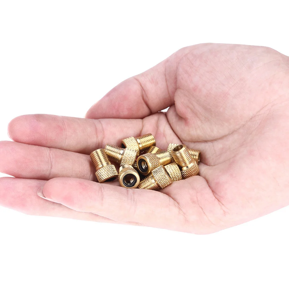 8pcs To Adapter Bicycle Valve Converter Sealing Ring No Leak For Road Bike Pump Repair Tool Golden