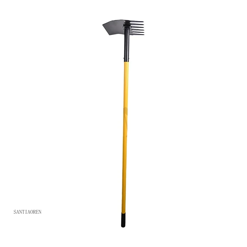 

2025Multi-use Landscaping and Forestry Tool, 48 Inch Handle Grill Ash Fire Rake Hoe for Fireplace Wood Stove