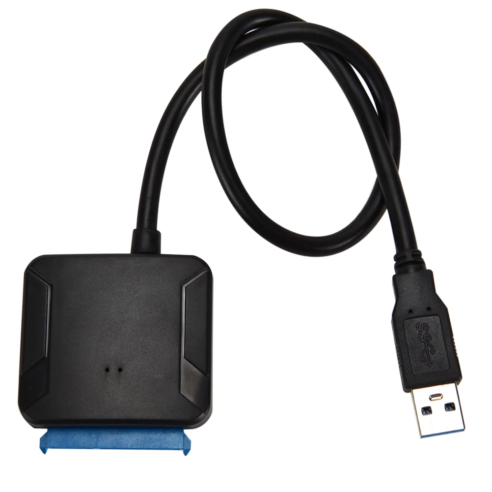 

USB3.0 to Adapter Cord 3.5 Inch Laptop Hard Drive Data Cable USB To Easy with US Plug (Black)
