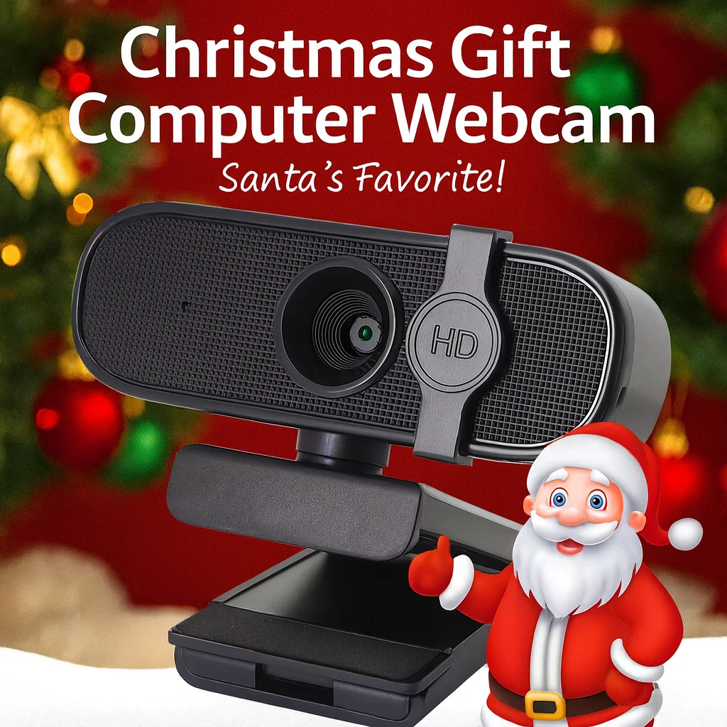 

EXHQDR Webcam 4K/1080P , Plug&Play USB Camera for Video Conferencing, Online Teaching&Live Streaming, Christmas Gift Box